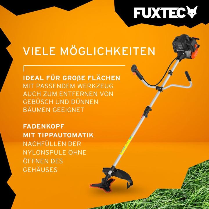 Actual product image Fuxtec FX-MS152 Petrol Mains Scythe Multitool 2in1 (Plastic knives, Trim line)