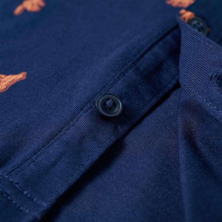 Actual product image VidaXL Children's shirt navy blue 104,Material: 100 % cotton,Colour (104)