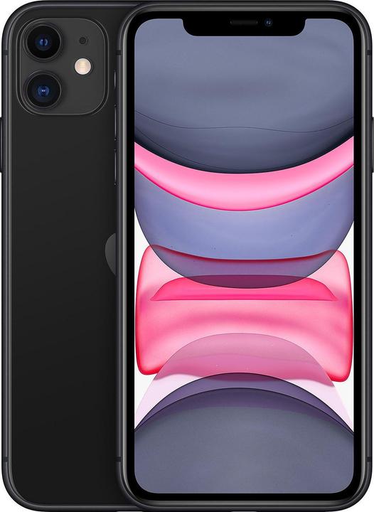 Image du produit Re!commerce iPhone 11 (64 Go, Noir, 6.10", 12 Mpx, SIM + eSIM, C / Bon)