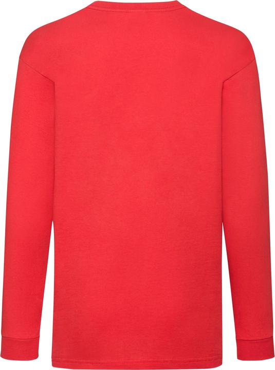 Actual product image Fruit of the Loom Childrens/Kids Valueweight Plain Long-Sleeved T-Shirt (128)
