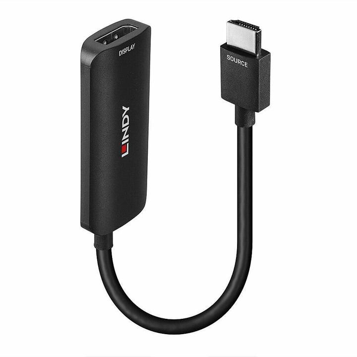 Produktbild Lindy HDMI 4K60 auf DisplayPort 1.2 Konverter Zum Anschluss einer HDMI-Quelle an ein DisplayPort Display (HDMI, 15.70 cm)