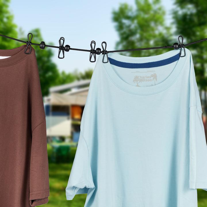 Actual product image Relaxdays 3x travel clothesline (3.60 m)