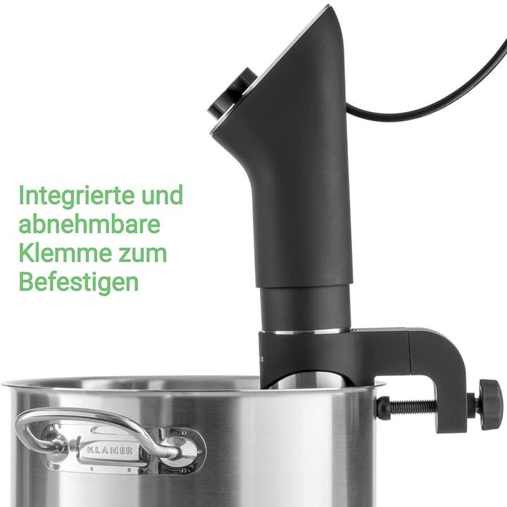 Produktbild KLAMER Sous Vide Stick 1200 Watt IPX7 wasserdicht 3D Zirkulation