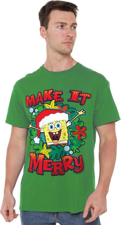 Image du produit Spongebob Squarepants - T-shirt MAKE IT MERRY - Homme (XXL)