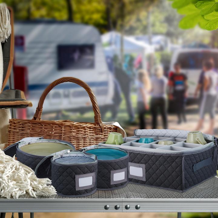 Produktbild Relaxdays 6-tlg. Geschirraufbewahrungsbox-Set (33.83 l)