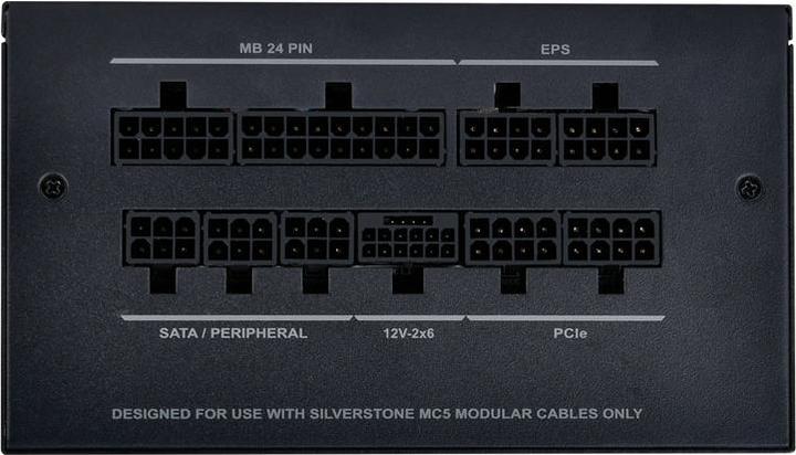 Actual product image Silverstone SST-DA750R-GMA - 80 PLUS Gold 750W ATX 3.0 & PCIe 5.0 Fully Modular Power Supply (750 W)