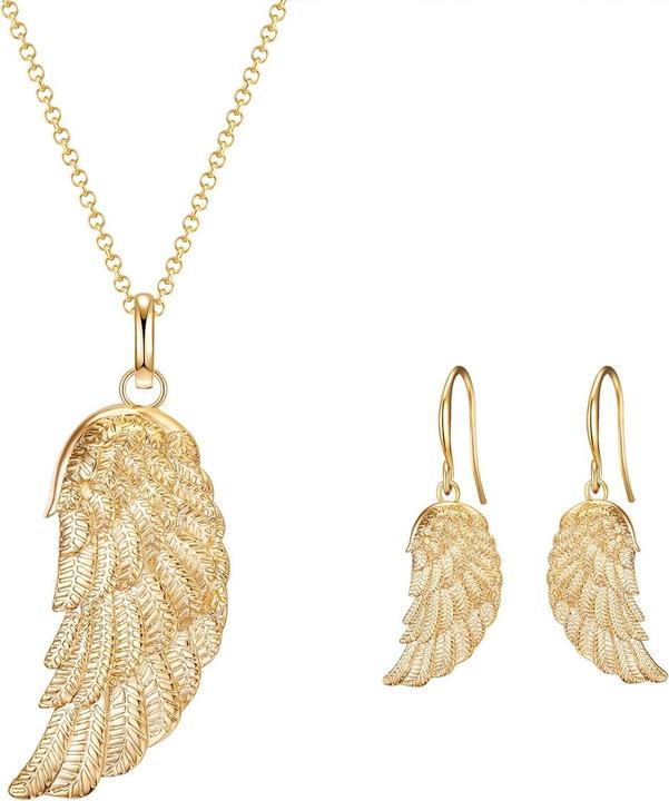 Actual product image Rafaela Donata Ladies angel wings brass yellow gold 50.0 cm base chain + 7.0 cm extension - 11940 (Brass)