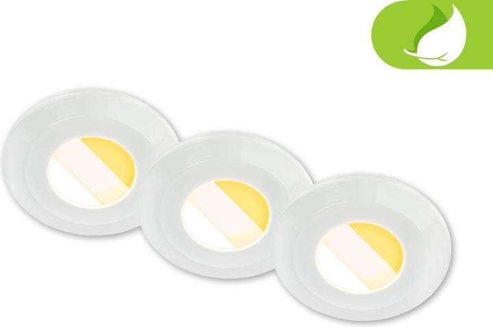 Produktbild Briloner Nachhaltige Ultraflache LED Einbauleuchten 3er-Set (520 lm)