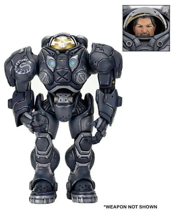 Actual product image Default NECA Heroes of the Storm Starcraft Series 3 Jim Raynor Action Figure (Renegade Commander)
