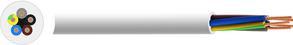Image du produit RND Electronics Câble d'alimentation YY 5x 1.5mm² Cuivre Non blindé 500V 50m Blanc (50 m)
