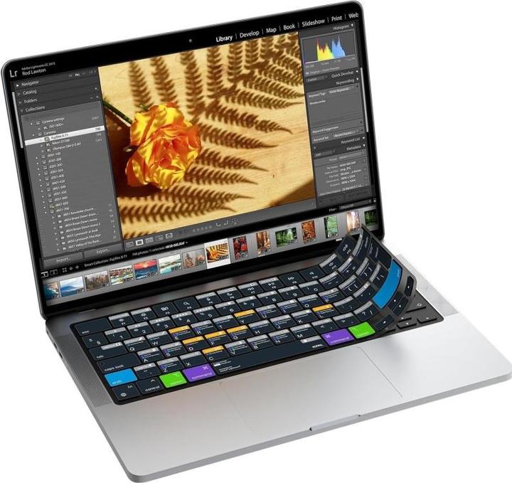 Actual product image JCPAL Verskin Lightroom Shortcuts Keyboard Cover for MacBook Air 13" (M2 2022 / M3 2024) / Pro 14"/16" (M1
