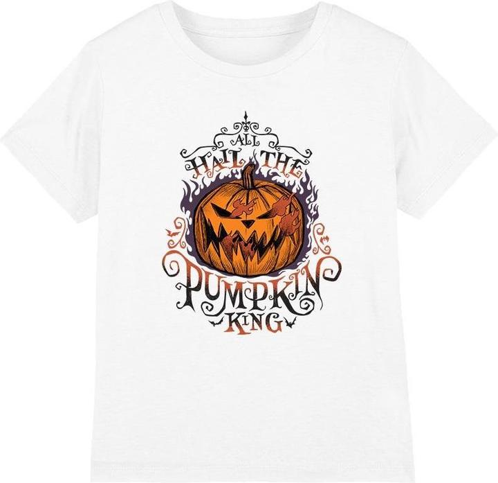 Actual product image The Nightmare Before Christmas Childrens/Kids Hail The Pumpkin King T-Shirt (140)