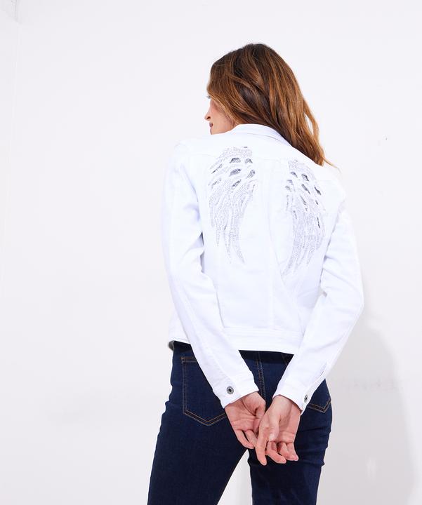 Actual product image Joe Browns BOUTIQUE Embellished Wing Denim Jacket (40)