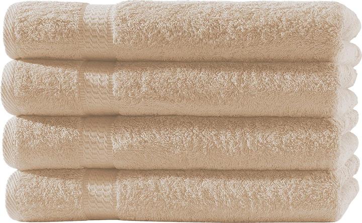 Produktbild Casativo Gästehandtücher im 4er-Set, 100% Baumwolle, beige, 30 x 50 cm (30 x 50 cm)