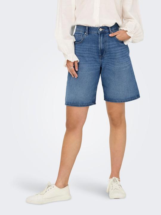 Produktbild Only ONLHOPE Hohe Taille Weiter Beinschnitt Jeans-Shorts Jeans-Shorts (M)