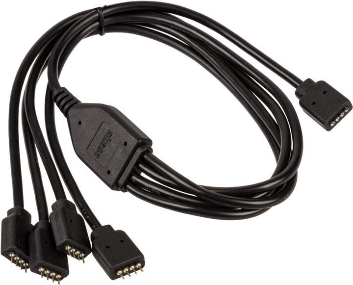Actual product image Akasa RGB 4-way splitter cable