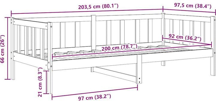 Immagine prodotto VidaXL Lidiya (90 x 200 cm)
