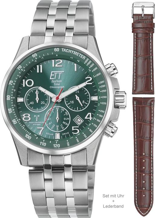 Image du produit ETT EGS-11611-82MS (Montre numérique, Montre analogique, Montre radio-pilotée, Chronographe, 43 mm)