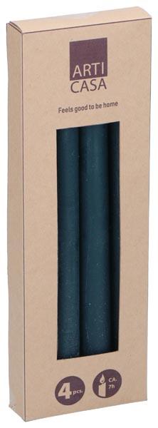 Produktbild Arti Casa Rustic dinner candle 4pc blue (4 Stk.)
