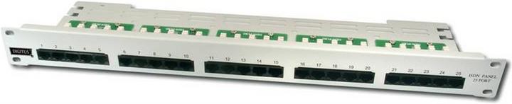 Immagine prodotto Digitus Pannello ISDN CAT 3 da 19 pollici 25 porte