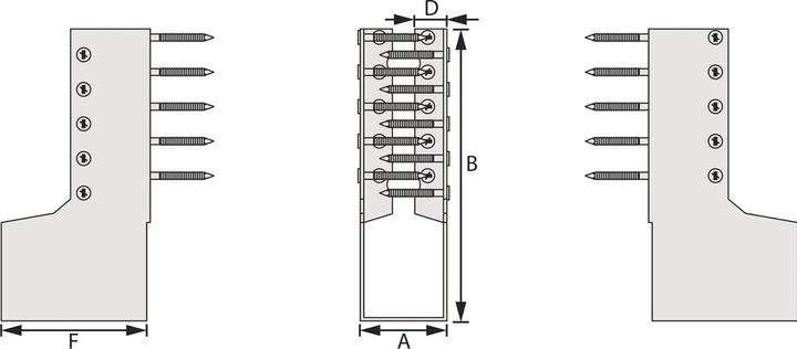 Actual product image Simpson Sst Beam shoe BSIN 100/140 (Joist hanger, 1 pcs.)
