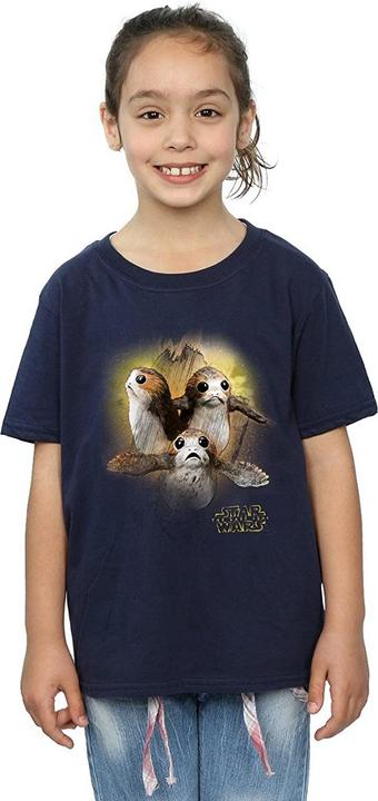 Image du produit Star Wars T-shirt en coton brossé Porg pour fille (116)