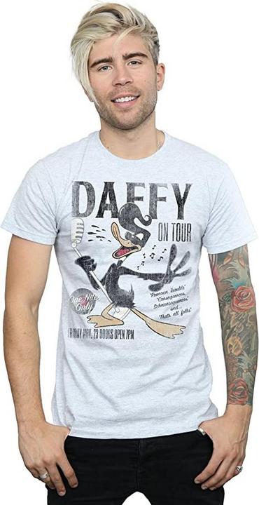 Actual product image Looney Tunes Mens Concert Daffy Duck T-Shirt (XXL)