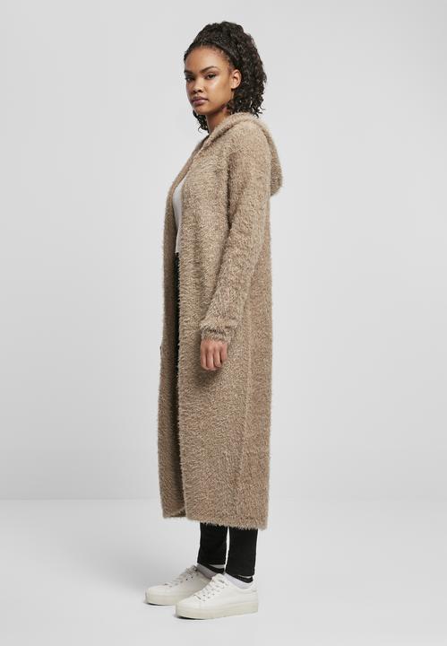Actual product image Urban Classics Ladies Hooded Feather Cardigan (XL)