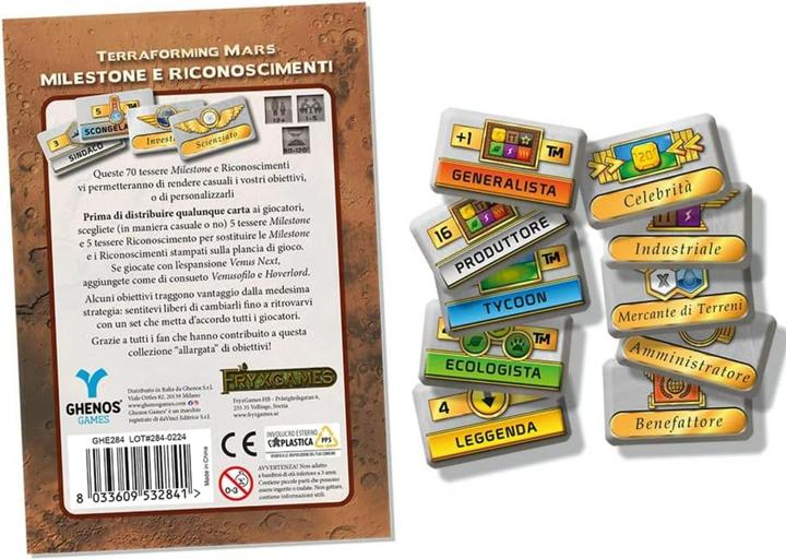 Actual product image Ghenos Games Terraforming Mars - Milestones And Awards - Day One 29/10