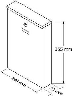 Actual product image Glori ir Ko Mail Box Pd955 Green Colour