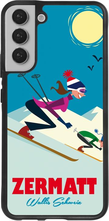 Actual product image PhoneLook Cover silicone black Zermatt Ski Downhill (Samsung Galaxy S22+)