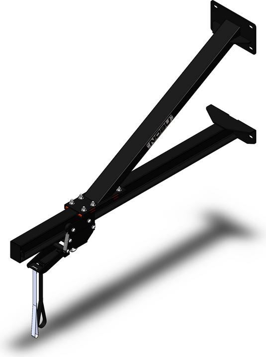Image du produit Nobu Athletics Support mural Pro Support pour sac de boxe avec rail de rangement