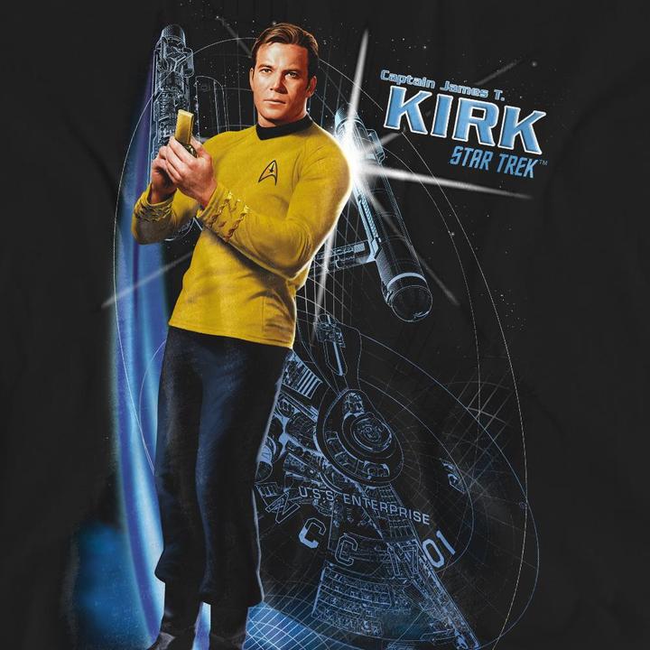 Actual product image Unisex Adult Galactic Captain Kirk T-Shirt (XL)