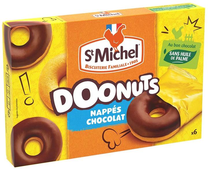 Actual product image St.Michel Doonuts topped with chocolate 180 g (1 pcs., 230 g)