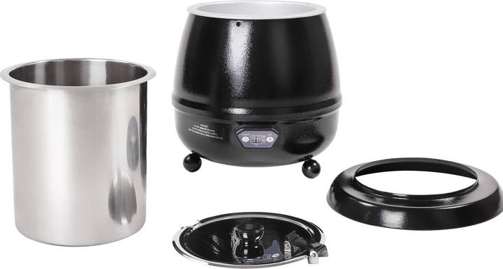Produktbild Royal Catering Suppentopf Elektrischer Suppenwärmer Suppenerhitzer Digital 10 Liter 400 Watt (36 cm, Edelstahl)