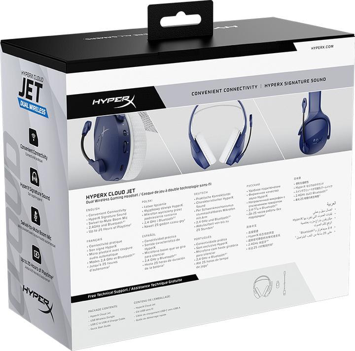Actual product image HyperX AM7A0AA Cloud Jet Dual WL Blue (Wireless)