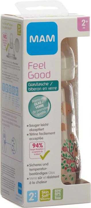 Produktbild MAM Feel Good Glasflasche assortiert (260 ml)