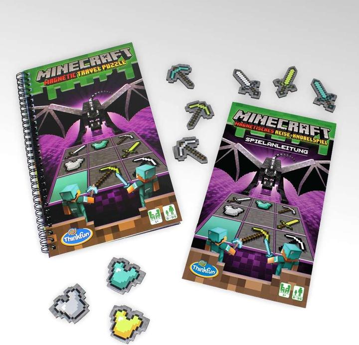 Image du produit Thinkfun Minecraft - Le jeu de voyage magnétique (Allemand)