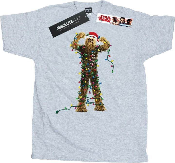 Produktbild Star Wars Chewbacca Christmas Lights TShirt (3XL)