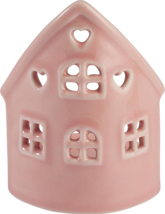Produktbild Greengate Kerzenständer Weihnachten Haus pale pink 8x11cm (8 x 11 cm)