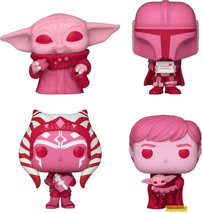 Produktbild Funko Star Wars Valentines Pocket POP! Vinyl Figuren 4er-Pack 4 cm