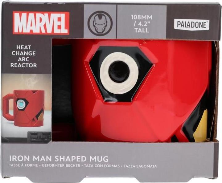 Actual product image Paladone Products Marvel - Mug 3D Armure d'Iron Man avec Réacteur Arc thermoréactif 500ml (500 ml, 1 x)