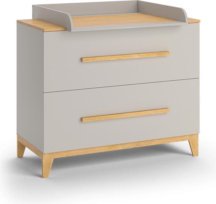 Produktbild VitaliSpa Wickelkommode Malia, Cashmere-Eiche, 108 x 98 cm mit 2 Schubladen