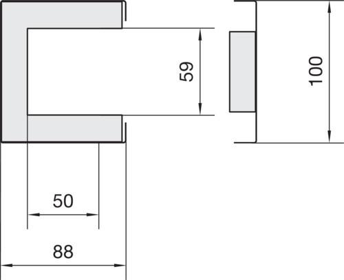 Produktbild Hager TEH FWK3E5006009016 Brandschutzkanal Funktionserhalt E30 FWK 3E 50x60mm L=1,5m v (150 cm)