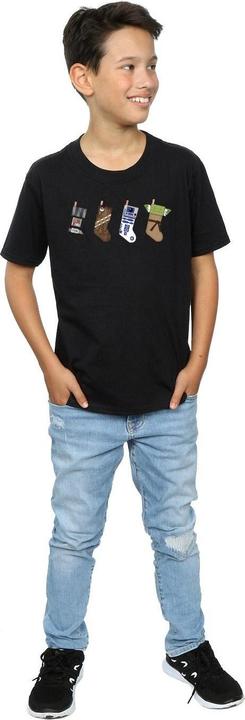 Actual product image Star Wars Boys Christmas Stockings T-Shirt (140, 146)