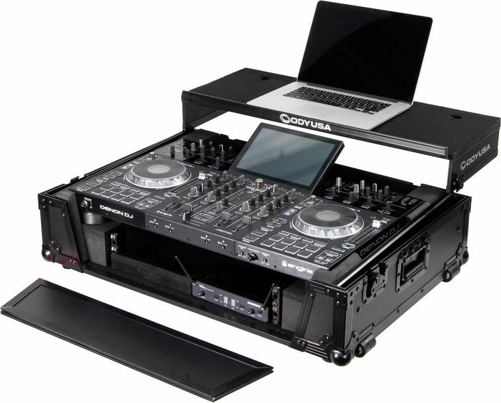 Odyssey FZGSPRIME4W2BL flightcase for Denon DJ Prime 4