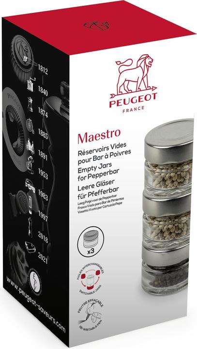 Produktbild Peugeot Vorratsgläser / Pfefferbehälter 3er Set (Salz)