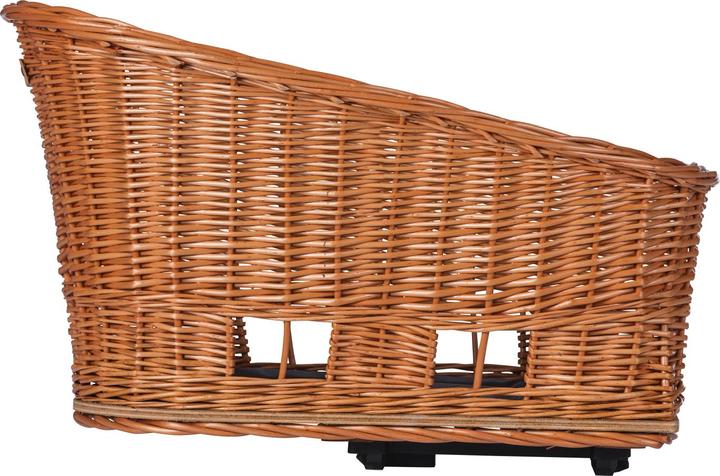Productafbeelding Basil PASJA MIK 2.0, hondenfietsmand L, rieten mand, met kussen en adapterplaat MIK 2.0, 50cm, 38L (38 l)
