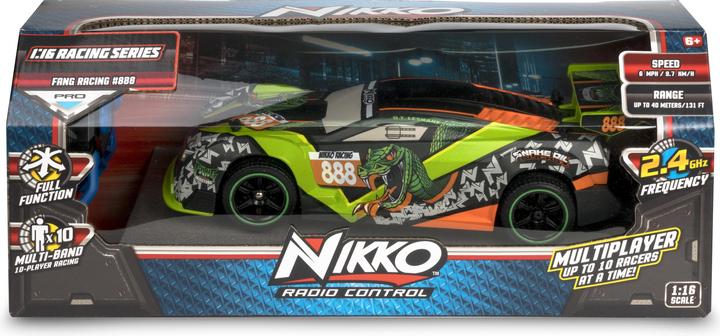 Actual product image Nikko 10132 Racing Series Fang Racing, remote control racing car, RC vehicle up to 14 Km/h, powerful...