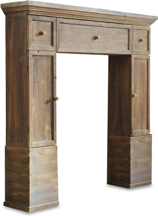 Actual product image Loberon Fireplace console Konterra brown
